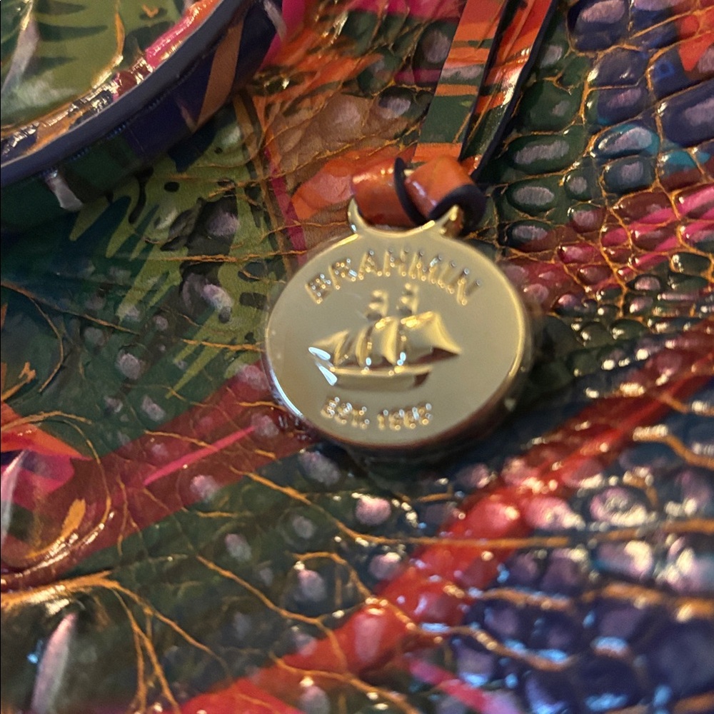 Brahmin Vibrant Multicolor Tote Bag - Picture 3 of 3